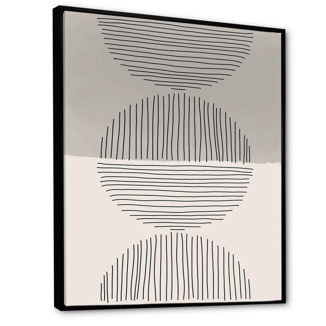 Minimal Geometric Lines And Circle IX - Modern Wall Art Prints