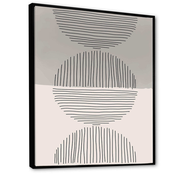 Minimal Geometric Lines And Circle IX - Modern Wall Art Prints