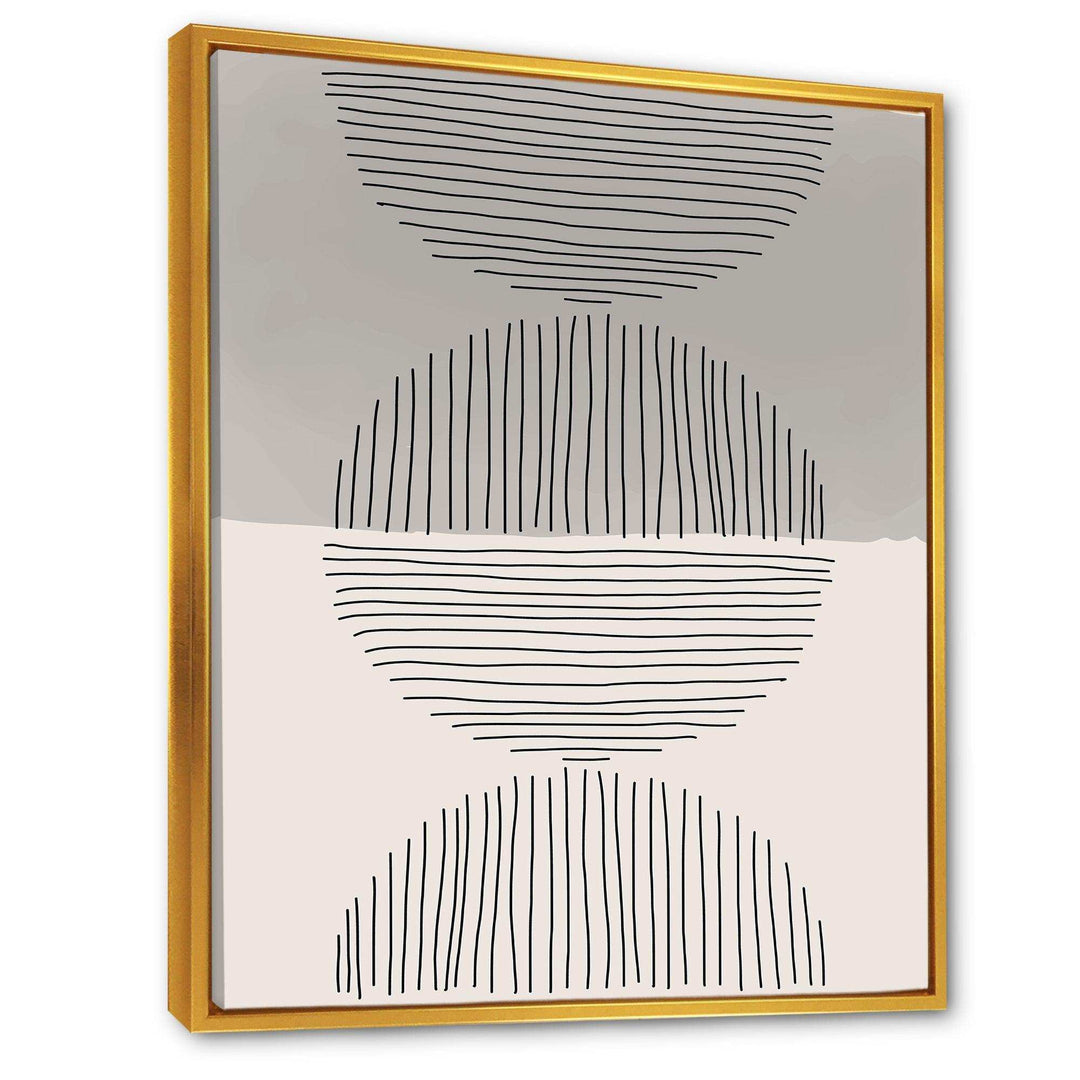 Minimal Geometric Lines And Circle IX - Modern Wall Art Prints