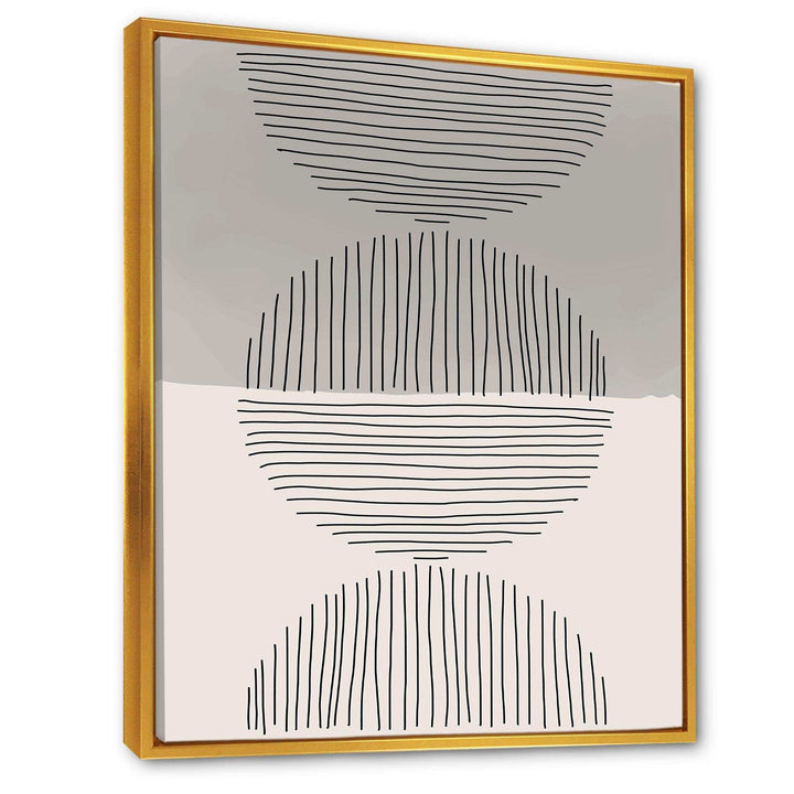 Minimal Geometric Lines And Circle IX - Modern Wall Art Prints