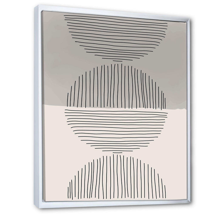 Minimal Geometric Lines And Circle IX - Modern Wall Art Prints