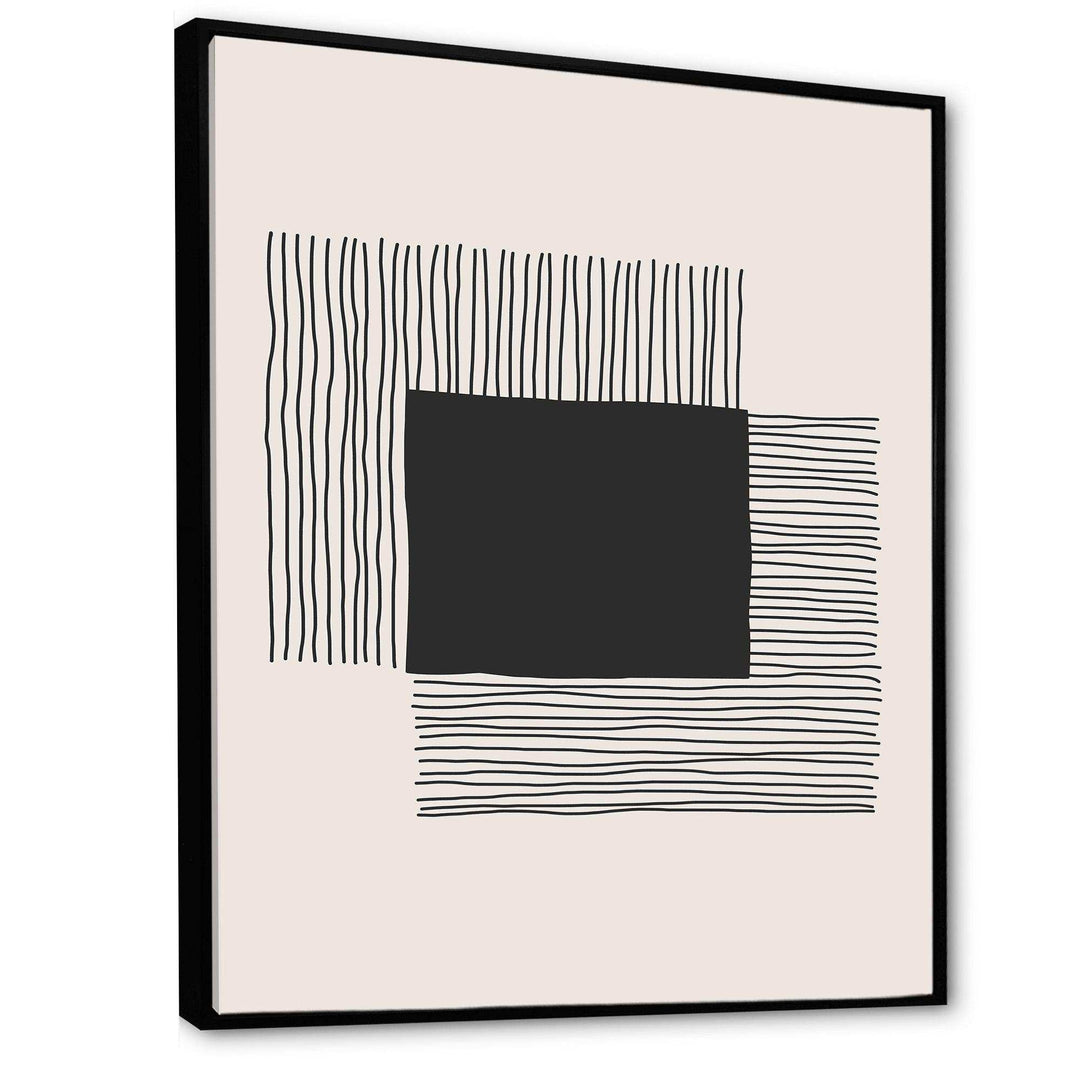 Minimal Geometric Lines And Squares VI - Modern Living Room Wall Decor