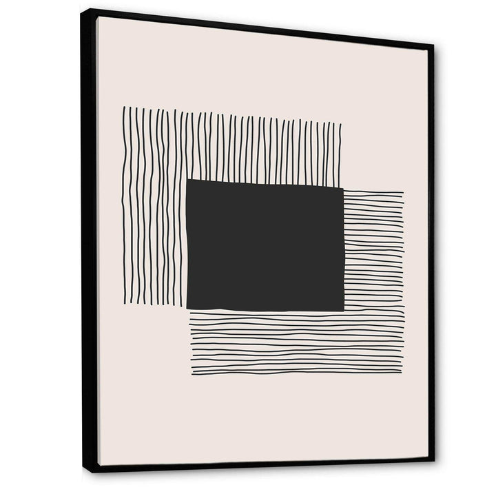Minimal Geometric Lines And Squares VI - Modern Living Room Wall Decor