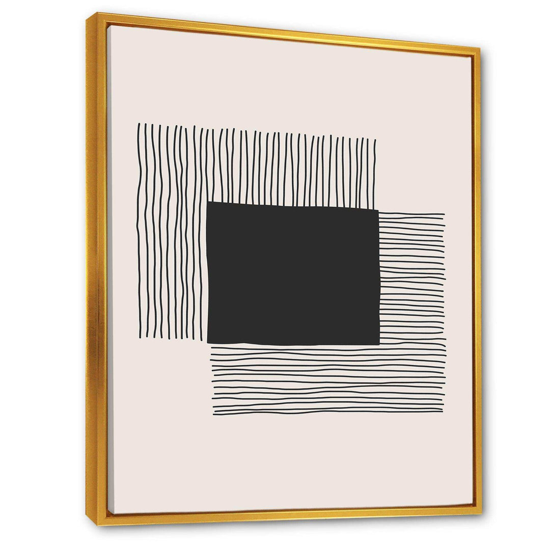Minimal Geometric Lines And Squares VI - Modern Living Room Wall Decor