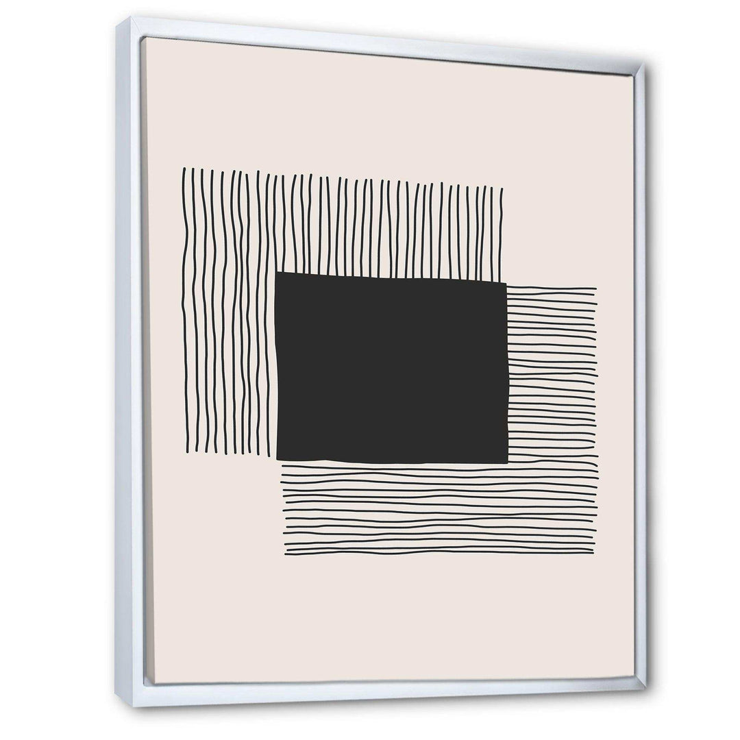 Minimal Geometric Lines And Squares VI - Modern Living Room Wall Decor
