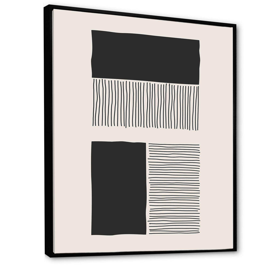 Minimal Geometric Lines And Squares VII - Modern Canvas Wall Art