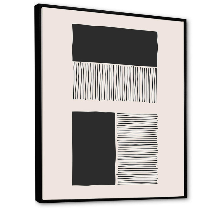 Minimal Geometric Lines And Squares VII - Modern Canvas Wall Art