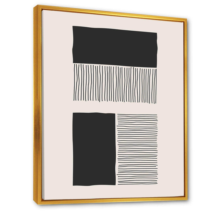 Minimal Geometric Lines And Squares VII - Modern Canvas Wall Art