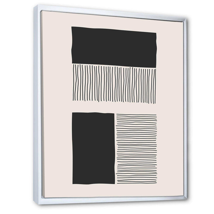 Minimal Geometric Lines And Squares VII - Modern Canvas Wall Art