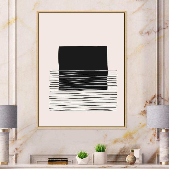 Minimal Geometric Lines And Squares VIII - Modern Canvas Wall Art