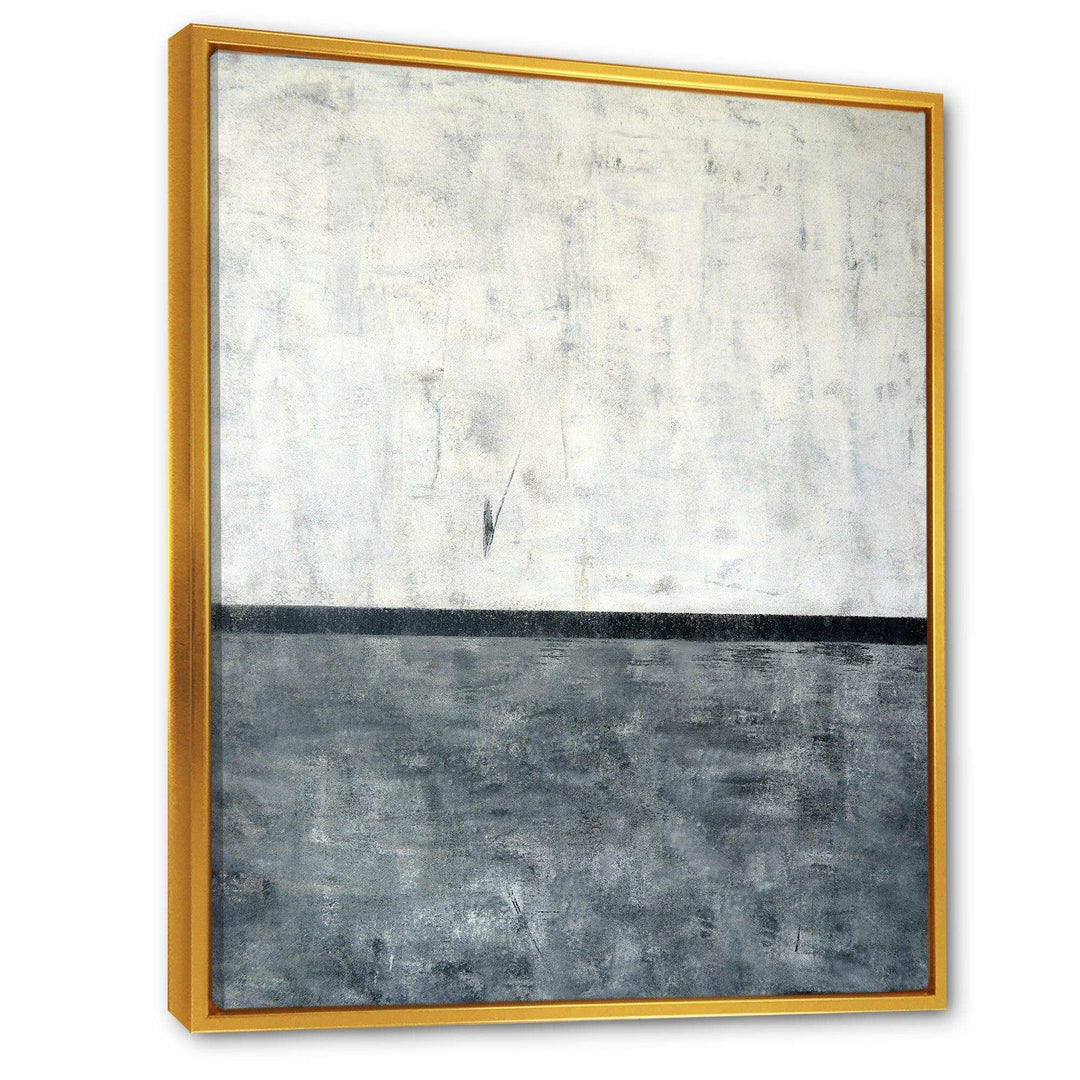 Grey and White Abstract Art - Modern Bedroom Wall Art