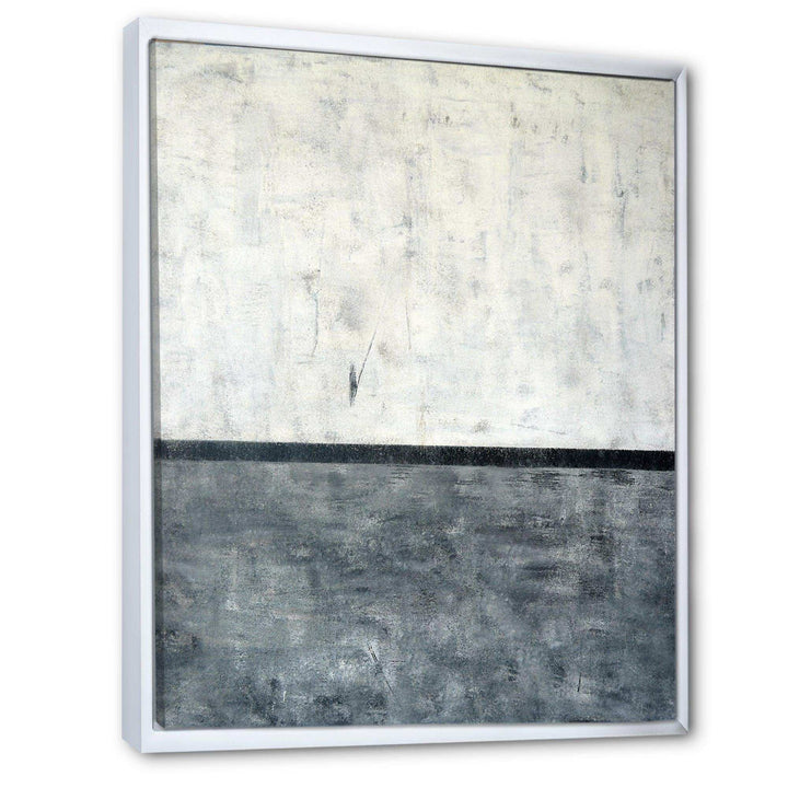 Grey and White Abstract Art - Modern Bedroom Wall Art
