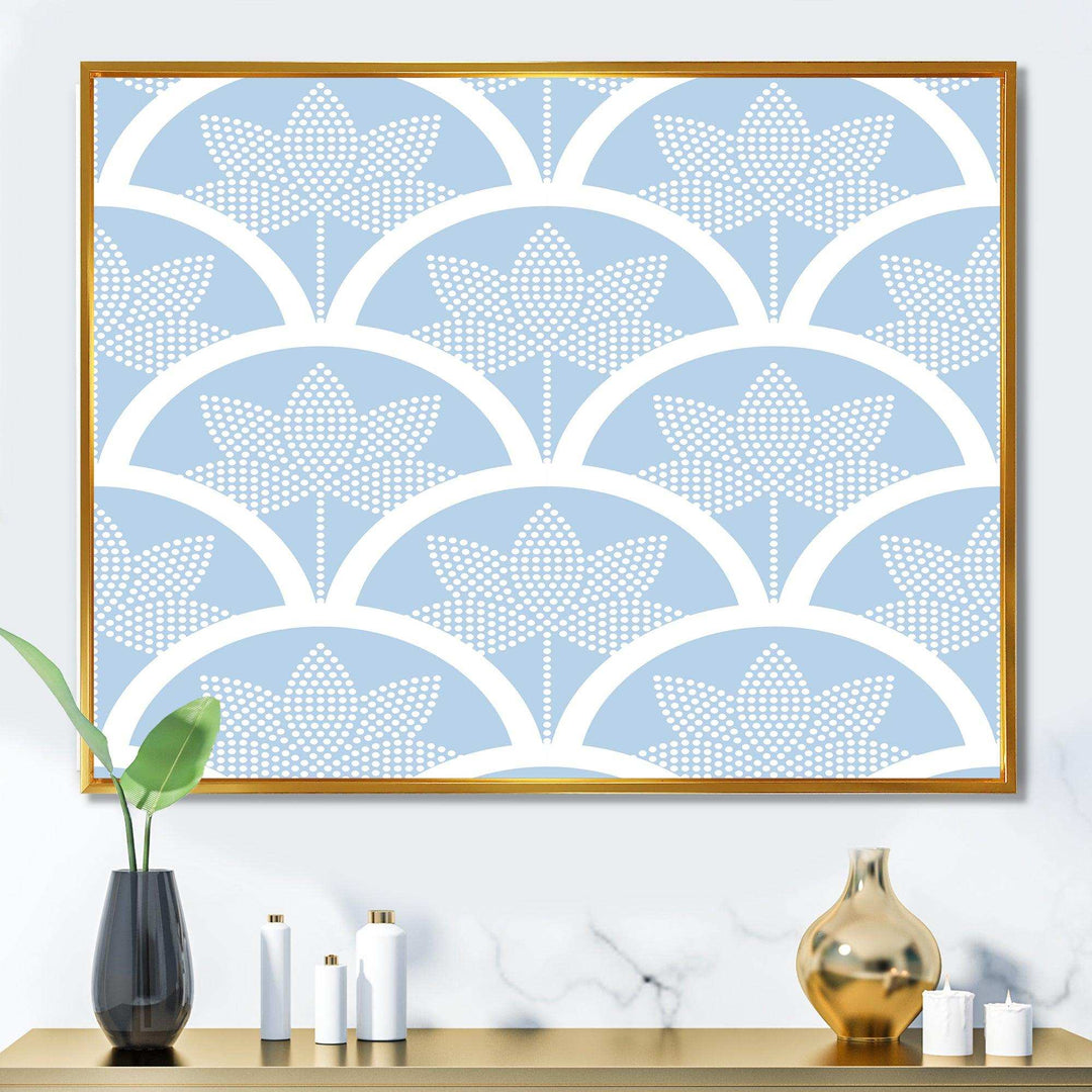 Japanese style Half-circle pattern - Living Room Wall Decor