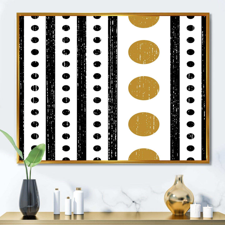 Retro Geometrical Abstract Minimal Pattern VI - Bedroom Wall Art
