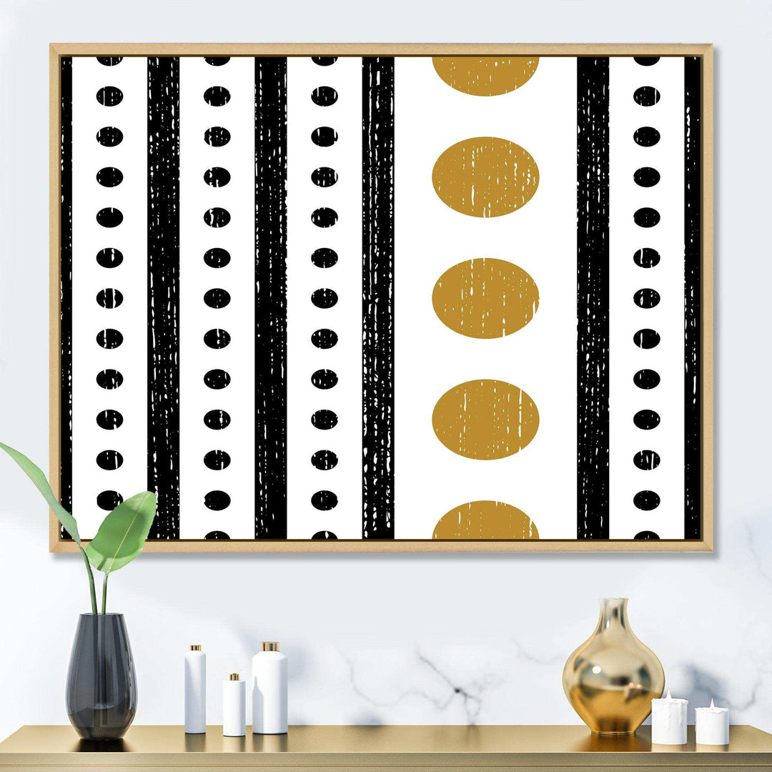 Retro Geometrical Abstract Minimal Pattern VI - Bedroom Wall Art