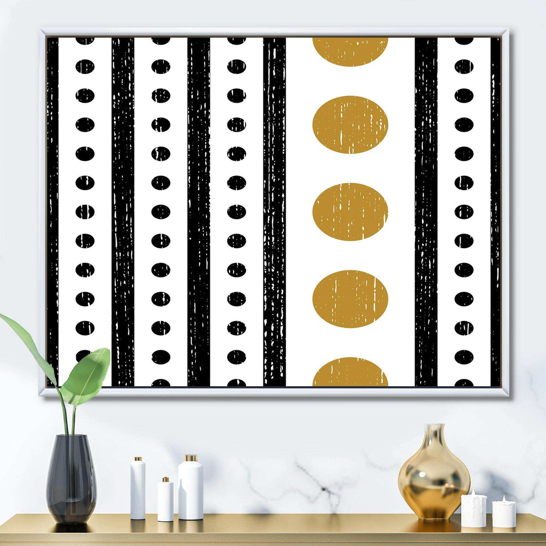 Retro Geometrical Abstract Minimal Pattern VI - Bedroom Wall Art