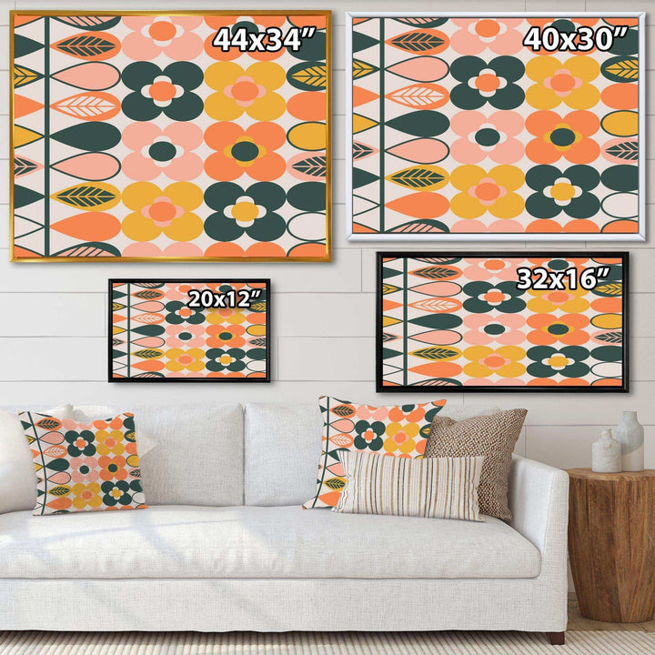 Botanical Retro Design I - Bedroom Wall Art
