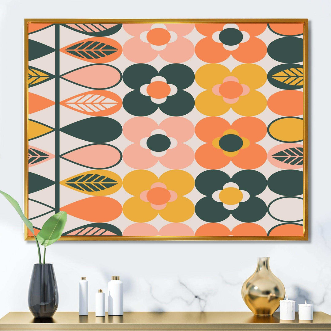 Botanical Retro Design I - Bedroom Wall Art