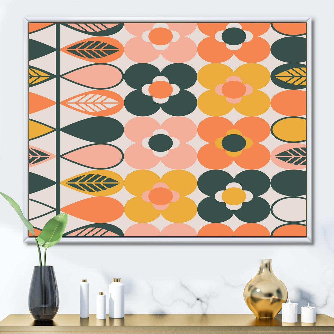 Botanical Retro Design I - Bedroom Wall Art