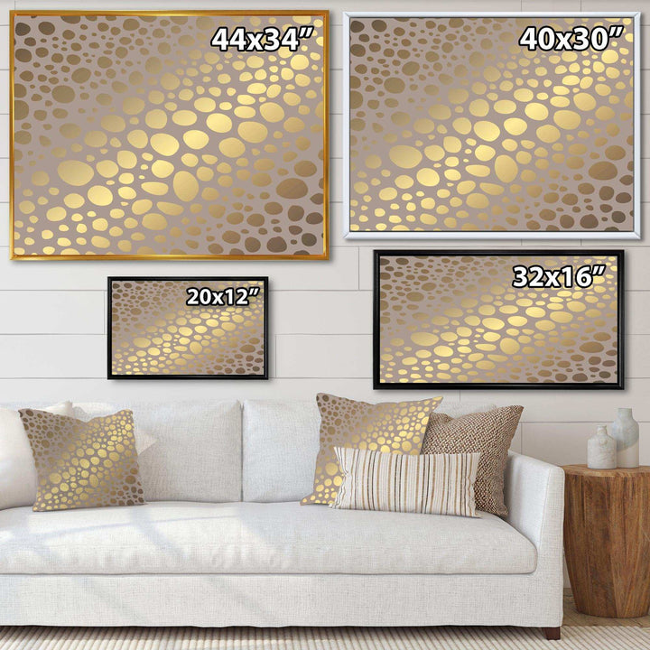 Golden Marble Design III - Canvas Wall Art