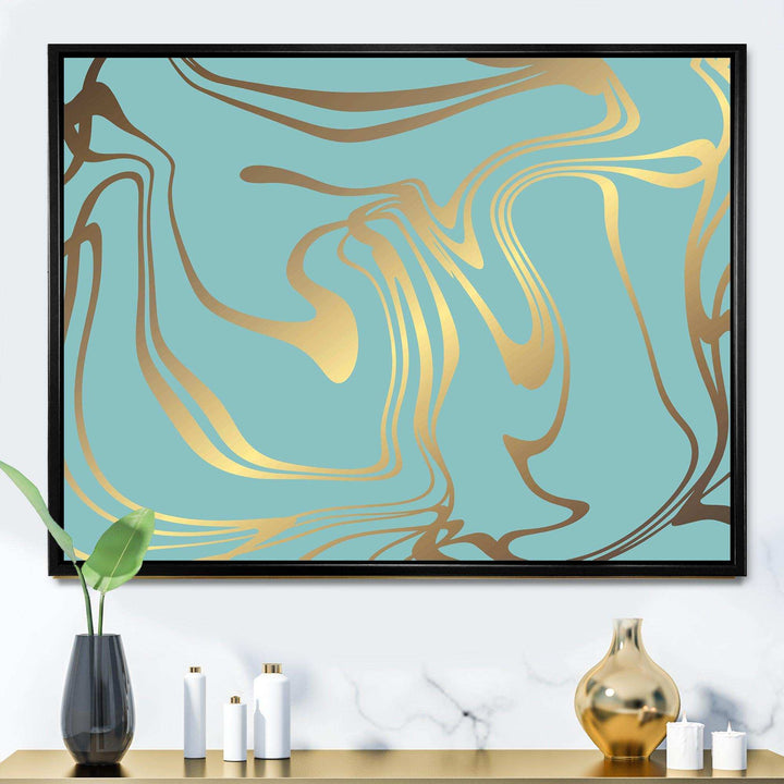 Golden Marble Design I - Wall Art Prints