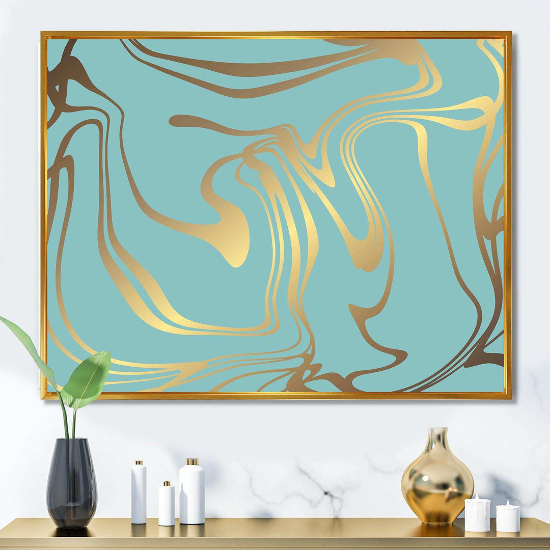 Golden Marble Design I - Wall Art Prints