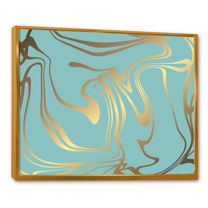 Golden Marble Design I - Wall Art Prints
