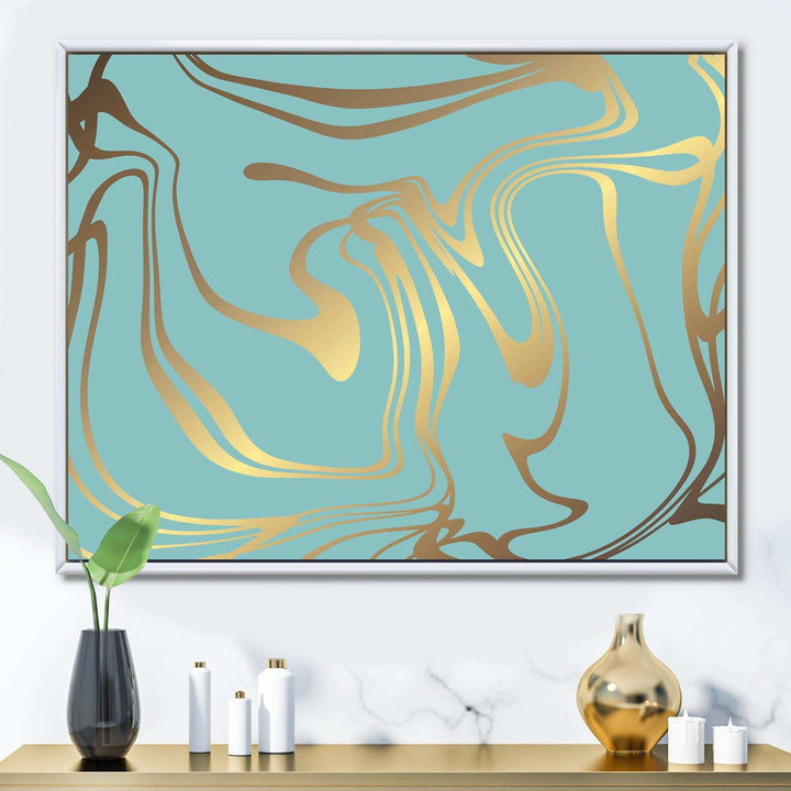 Golden Marble Design I - Wall Art Prints