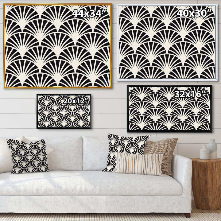 Retro Art Deco Waves I - Wall Art Prints