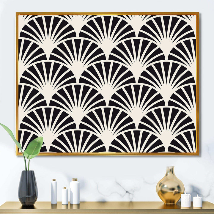 Retro Art Deco Waves I - Wall Art Prints