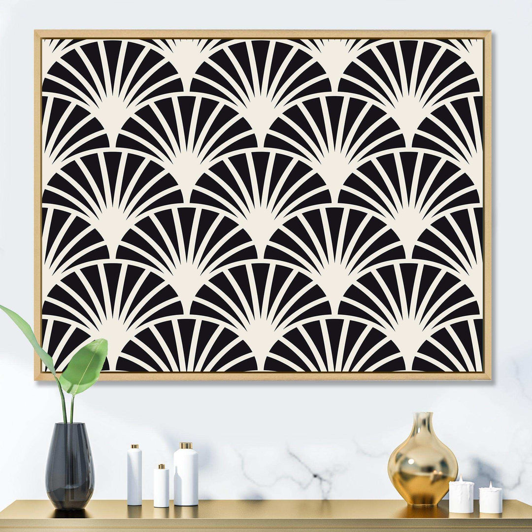 Retro Art Deco Waves I - Wall Art Prints