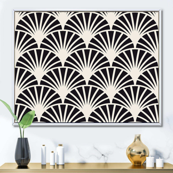 Retro Art Deco Waves I - Wall Art Prints