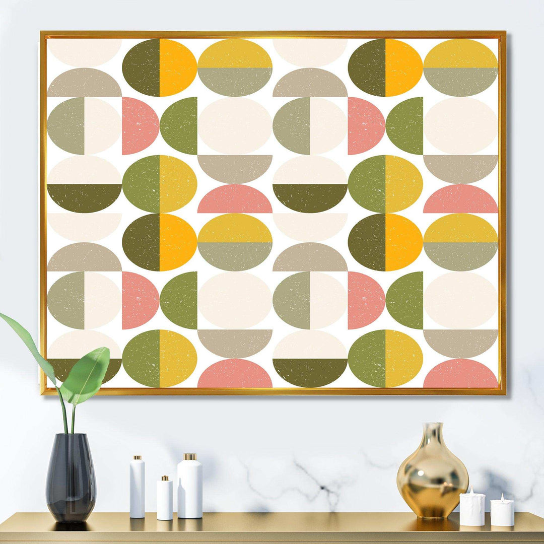Vintage Circular Design I - Canvas Wall Art