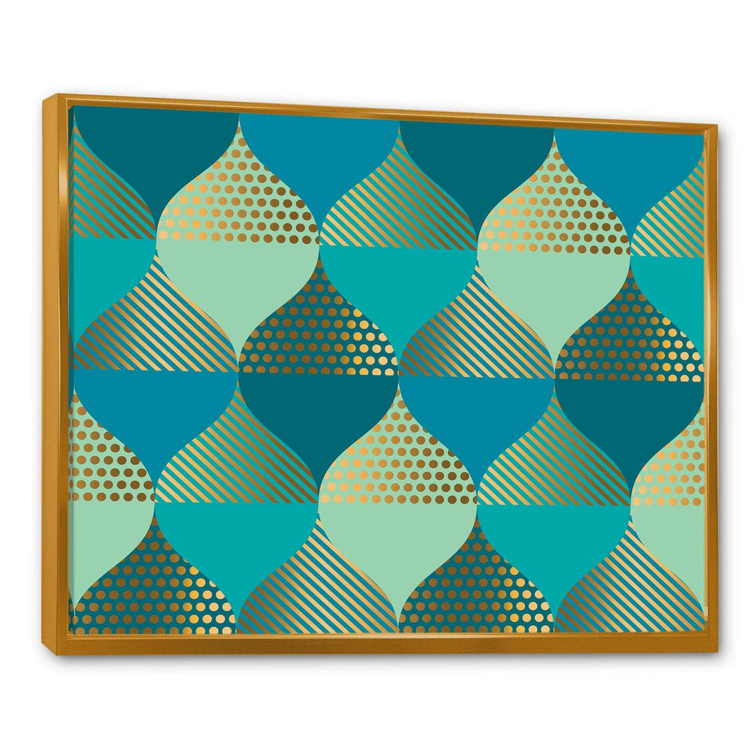 Luxury Retro Drops I - Living Room Wall Decor