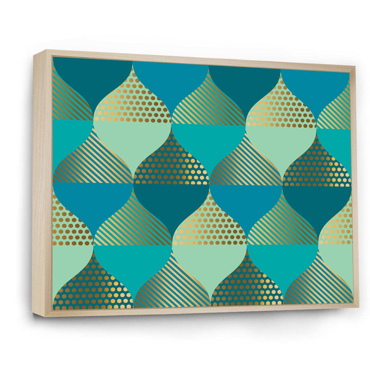 Luxury Retro Drops I - Living Room Wall Decor