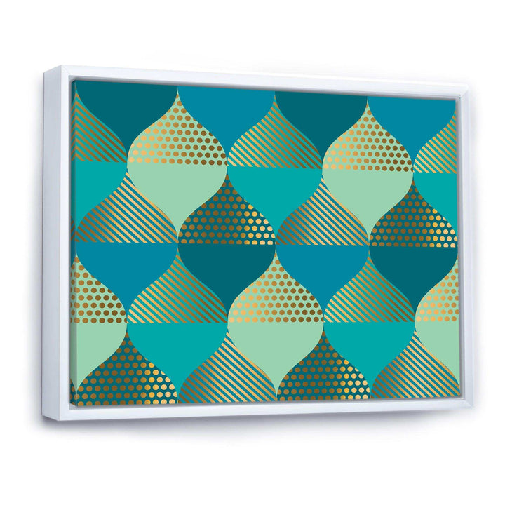 Luxury Retro Drops I - Living Room Wall Decor
