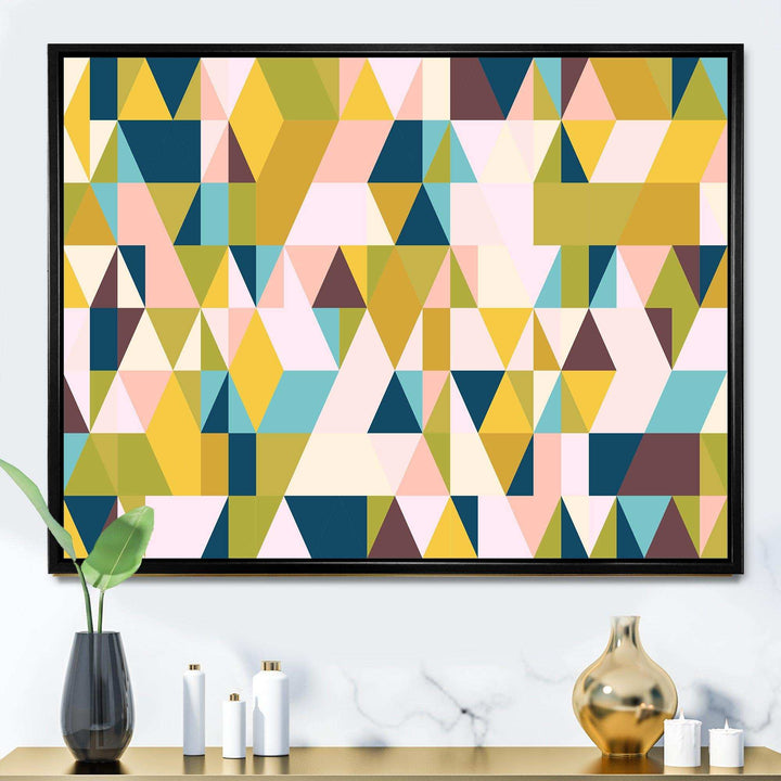 Triangular Retro Design I - Living Room Wall Decor