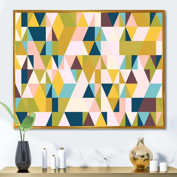 Triangular Retro Design I - Living Room Wall Decor