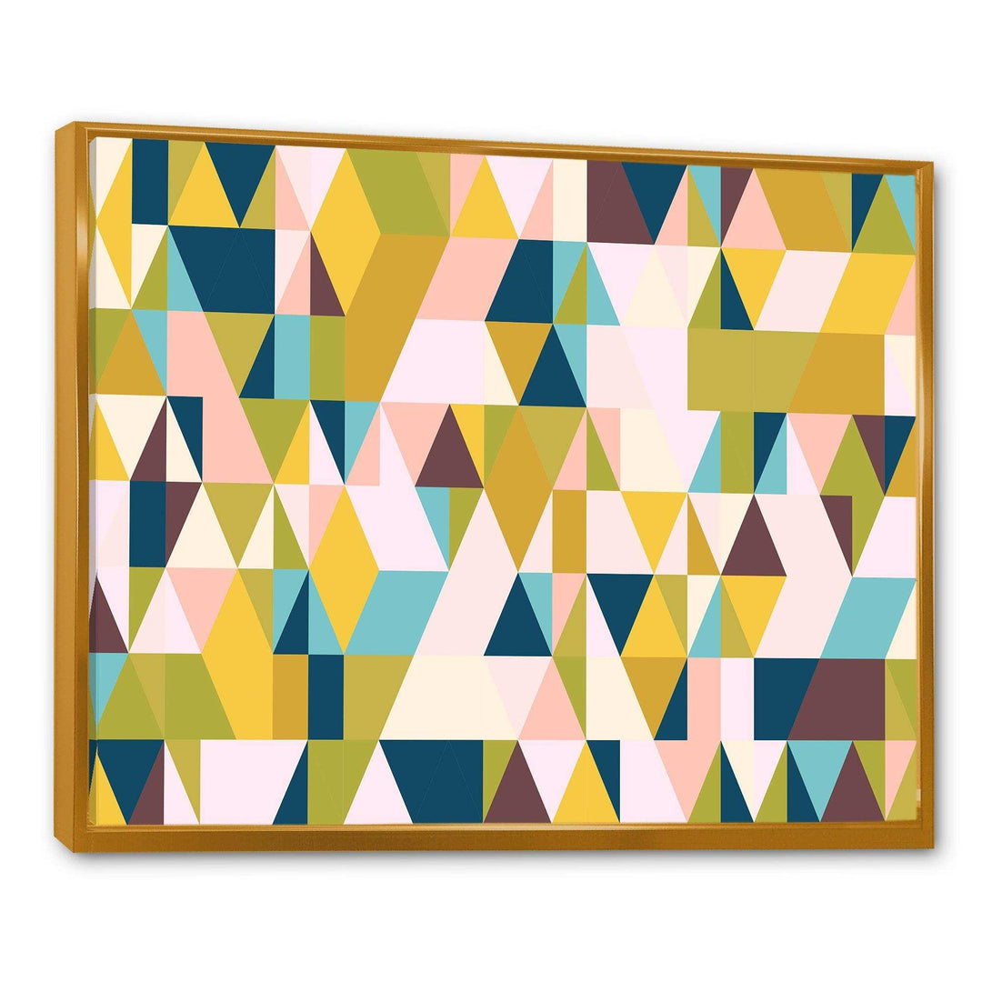 Triangular Retro Design I - Living Room Wall Decor