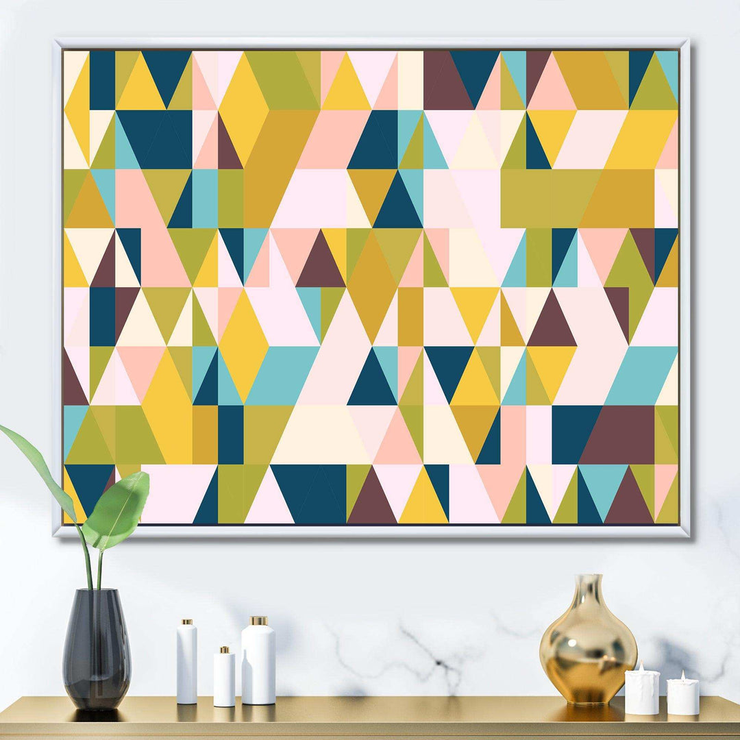 Triangular Retro Design I - Living Room Wall Decor