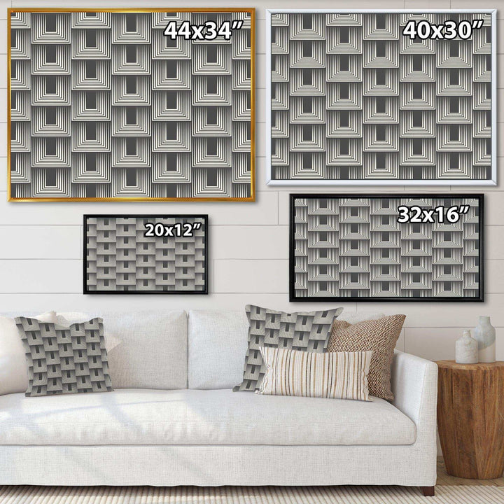 Mimimal Black and White Design I - Living Room Wall Decor