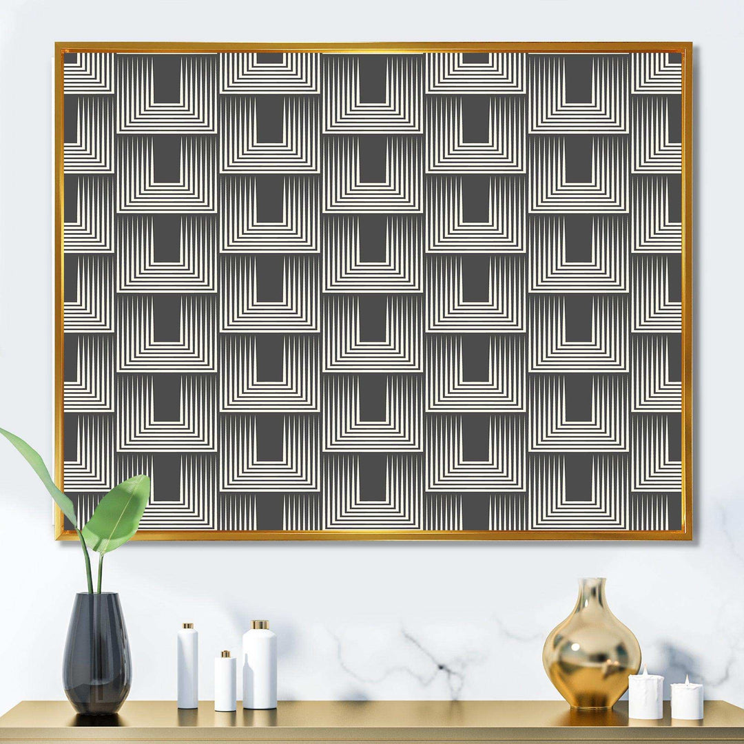 Mimimal Black and White Design I - Living Room Wall Decor