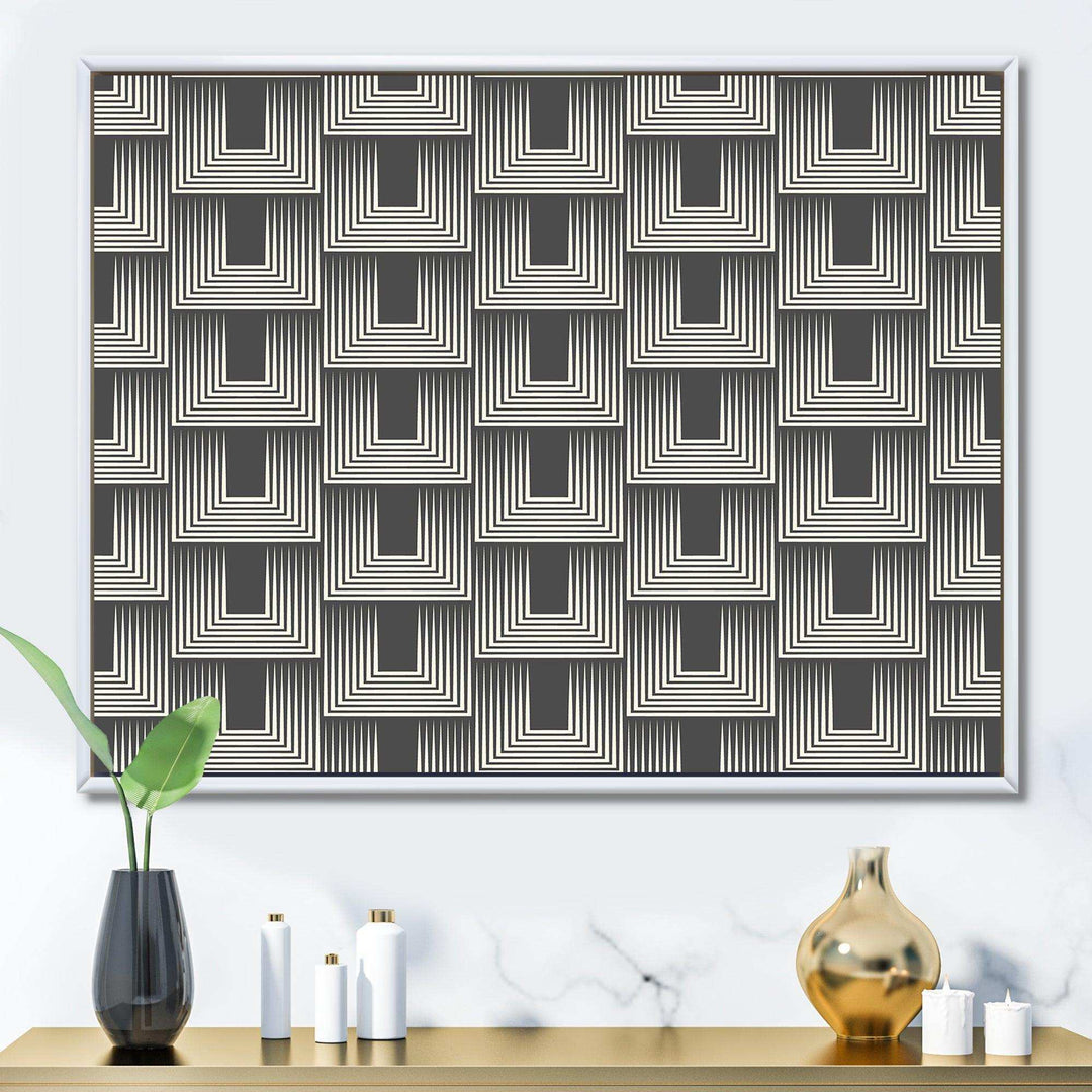 Mimimal Black and White Design I - Living Room Wall Decor