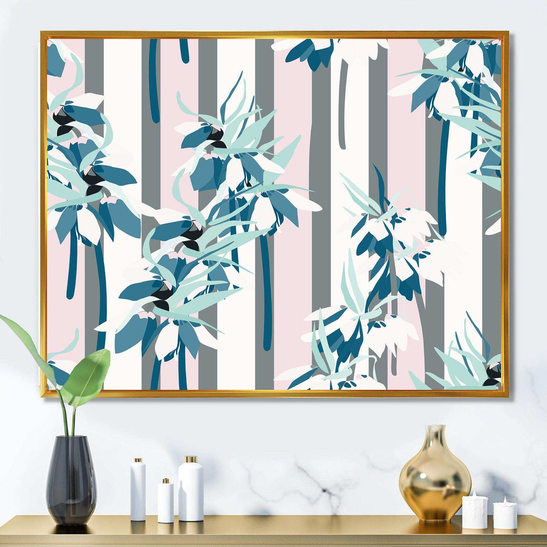 Retro Handdrawn Lilies - Wall Art Prints