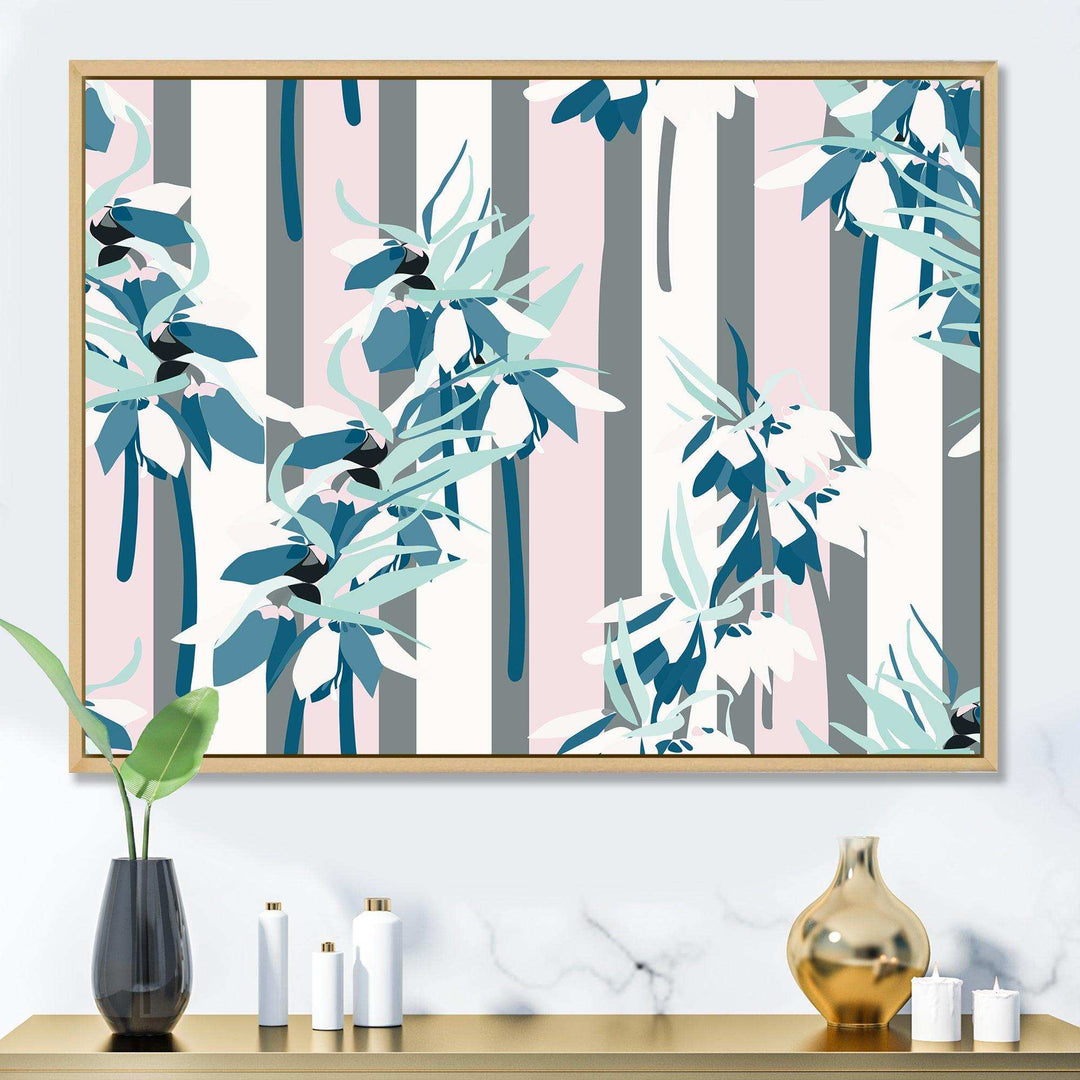 Retro Handdrawn Lilies - Wall Art Prints