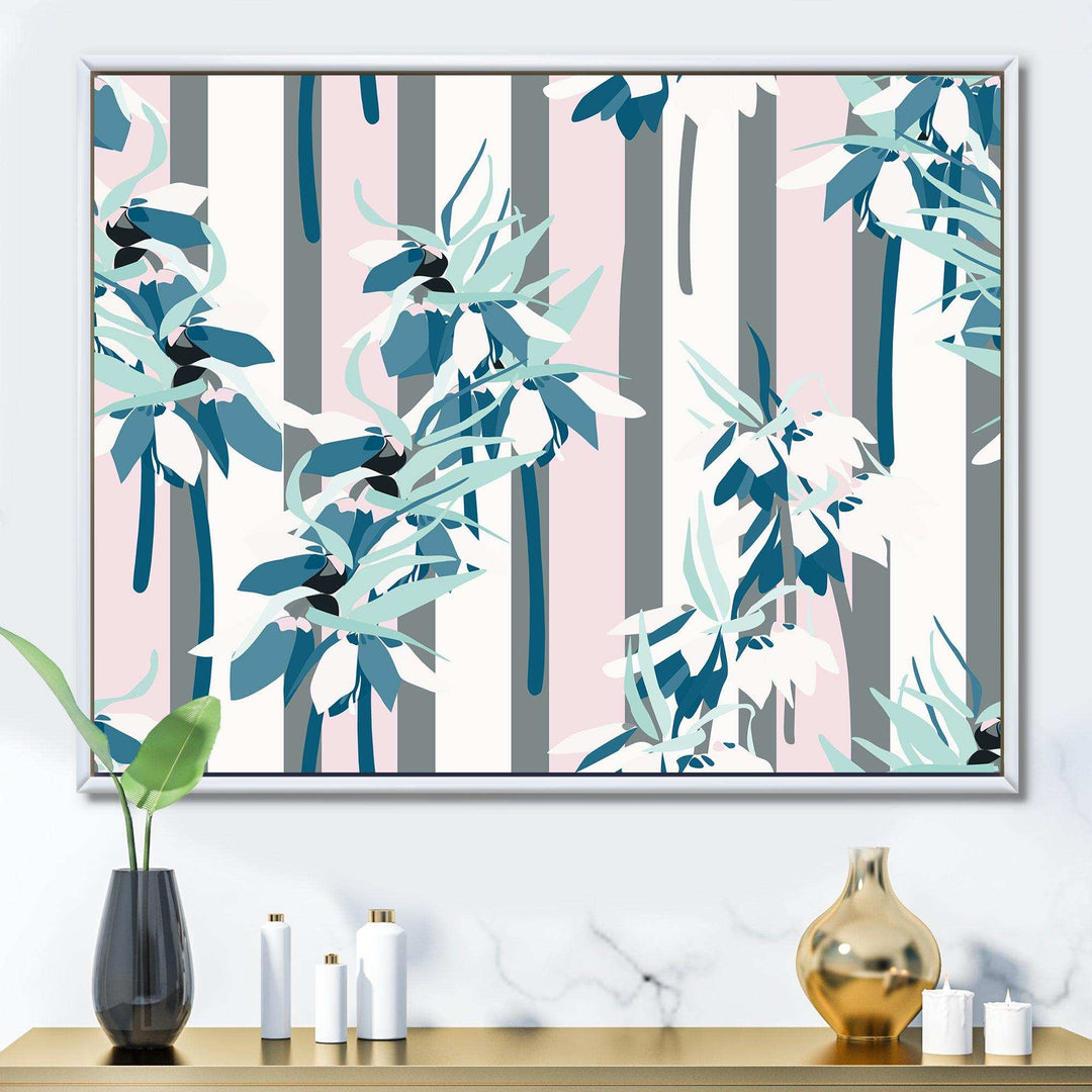 Retro Handdrawn Lilies - Wall Art Prints