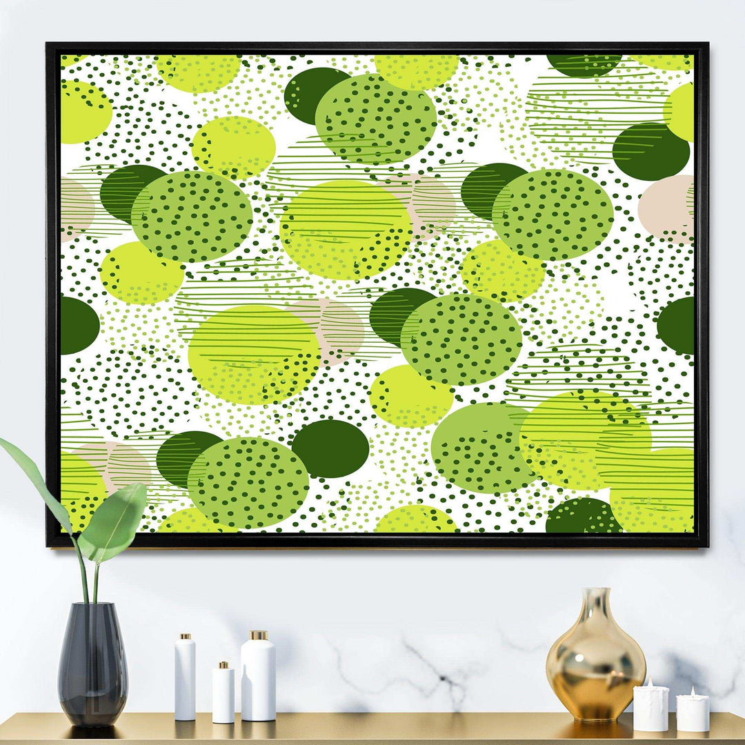 Circular Abstract Retro Geometric X - Bedroom Wall Art