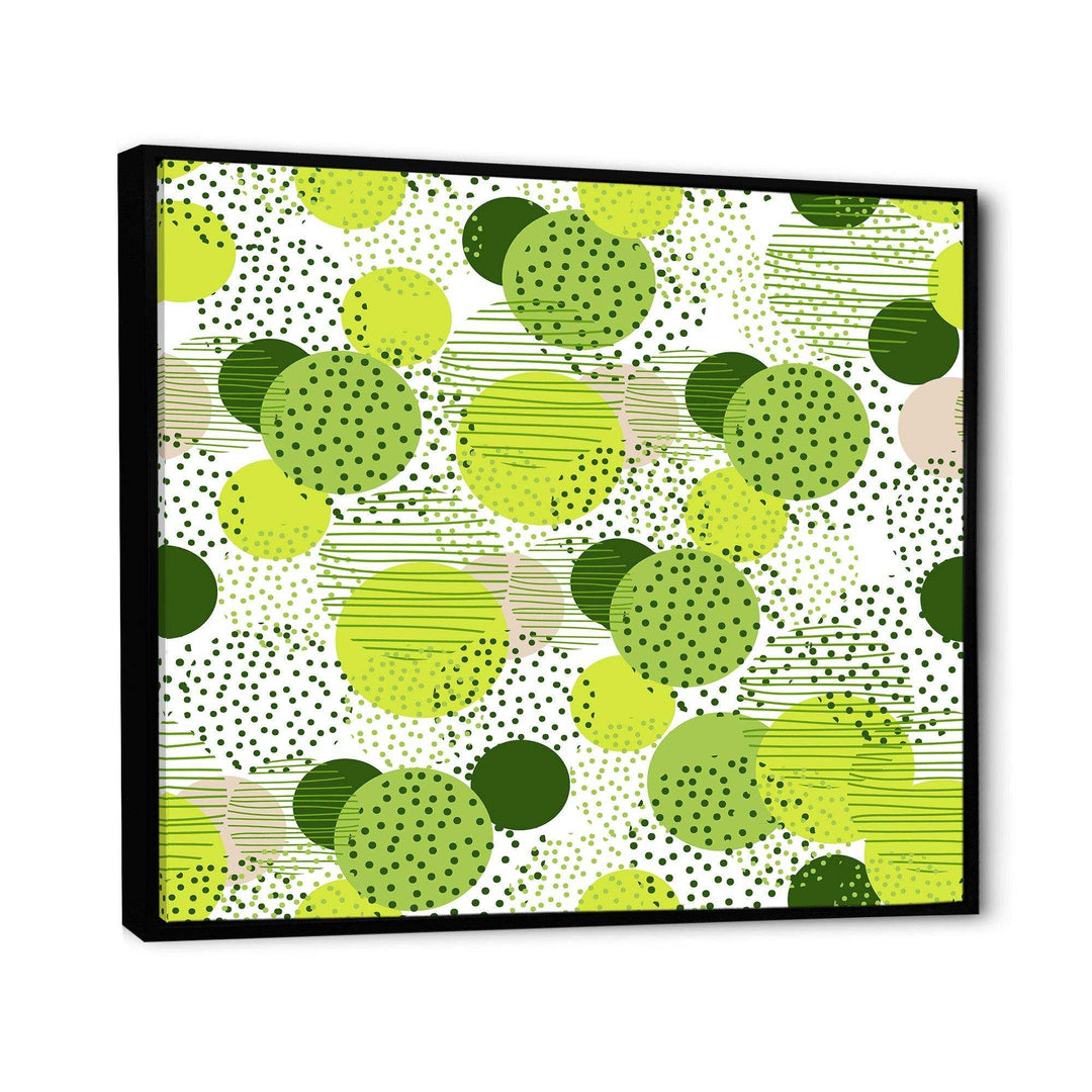 Circular Abstract Retro Geometric X - Bedroom Wall Art