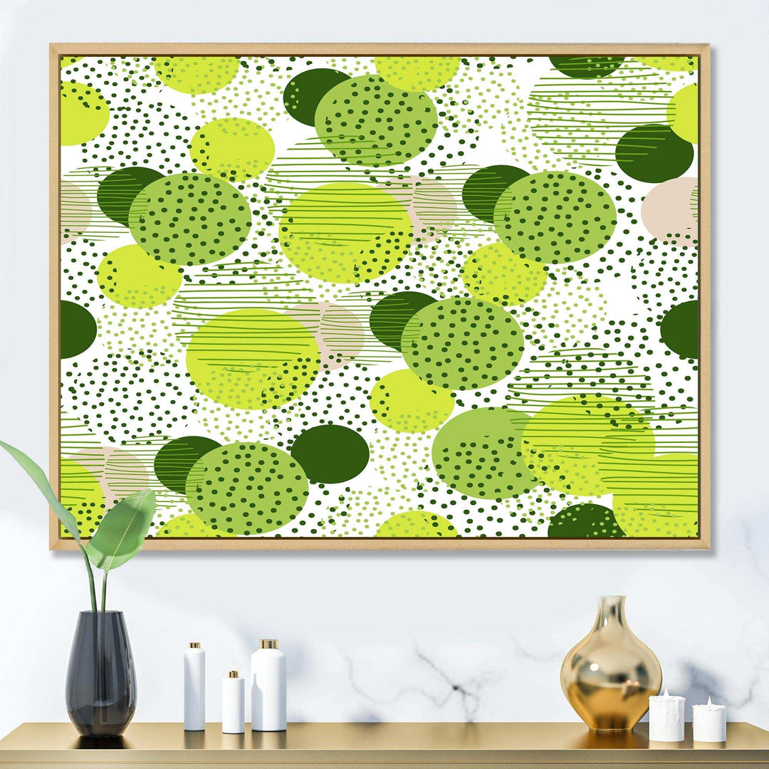 Circular Abstract Retro Geometric X - Bedroom Wall Art