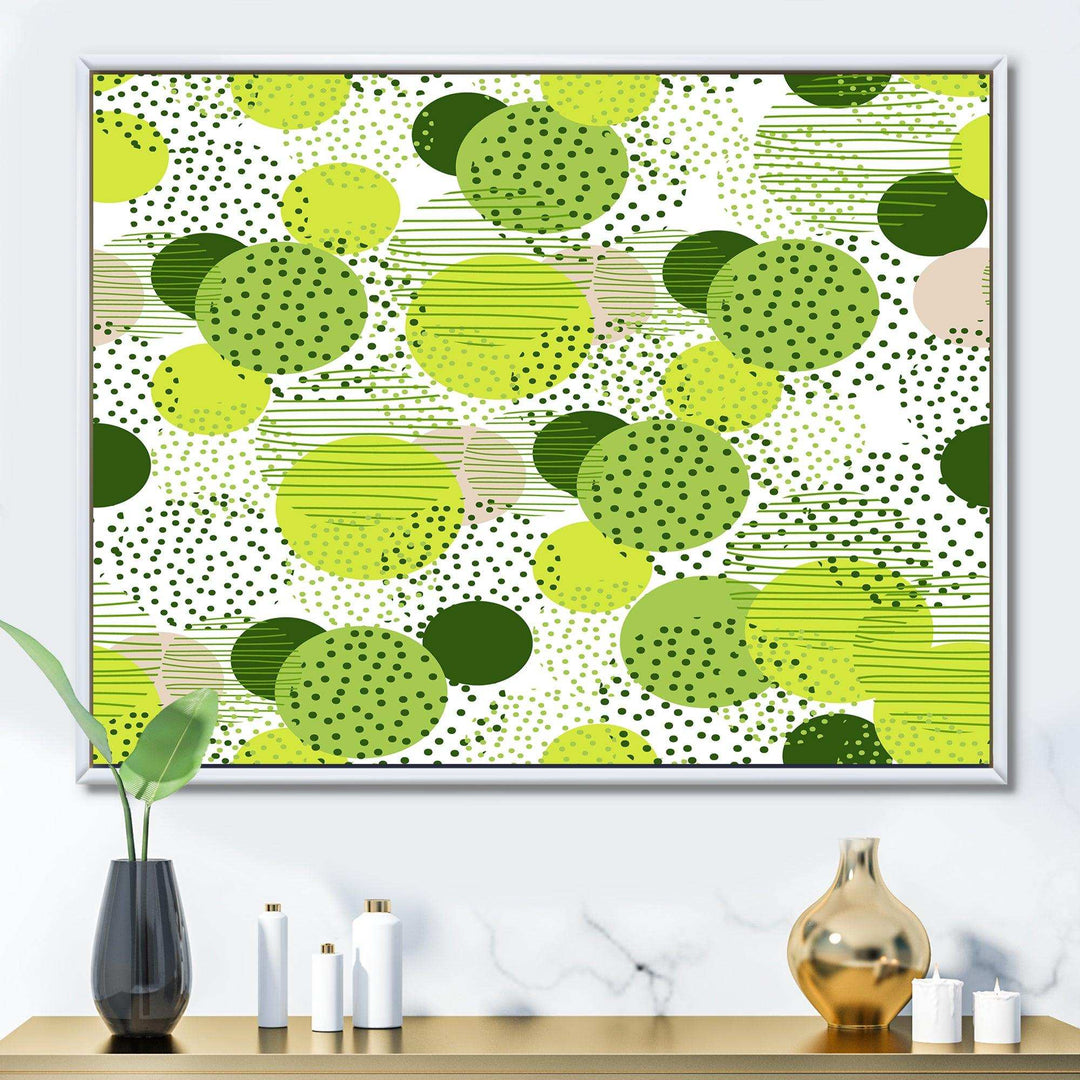 Circular Abstract Retro Geometric X - Bedroom Wall Art